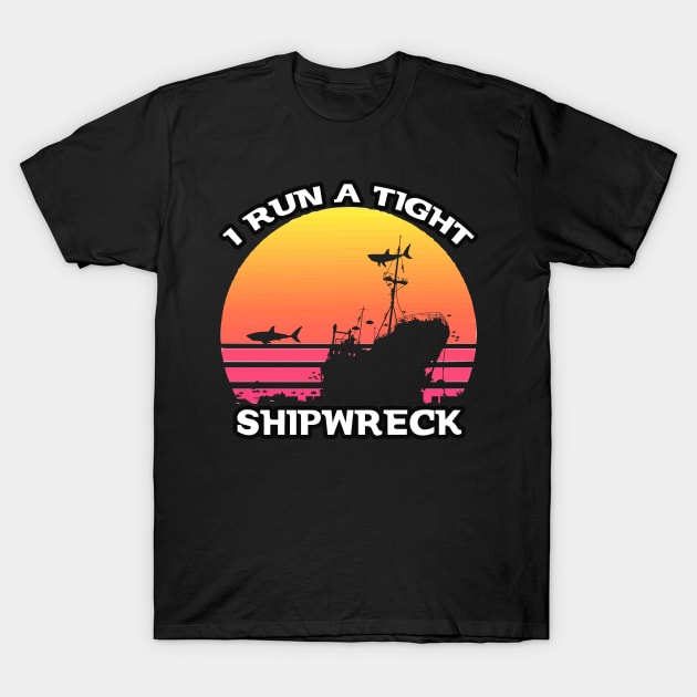 VANTAGE I RUN TIGHT SHIPWRECK T-Shirt by AdeShirts